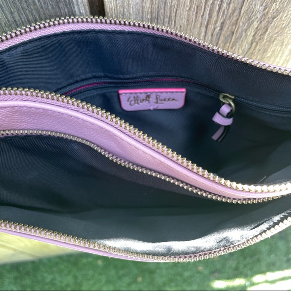 Elliot Lucca Pink Leather Shoulder Bag - Picture 7 of 8